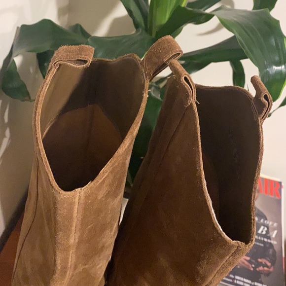 Suede Block Knee high boots - Picture 6 of 7